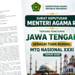 KMA Penetapan Jawa Tengah sebagai Tuan Rumah MTQ Nasional XXXI Tahun 2026